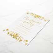 Snowflake Snowboard Weißes Weihnachtsfest im Unter Folieneinladung (Gedreht)