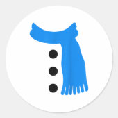 Snowflake Snowman Costumes Christmas Family Matchi Runder Aufkleber (Vorderseite)