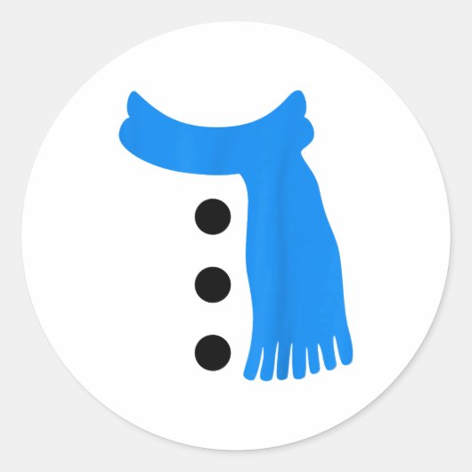 Snowflake Snowman Costumes Christmas Family Matchi Runder Aufkleber (Vorderseite)