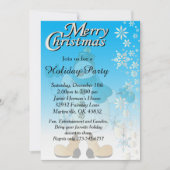 Snowflake Snowman Einladung (Vorderseite)