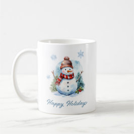Snowflake Snowman Mug – Custom Winter Gift Kaffeetasse
