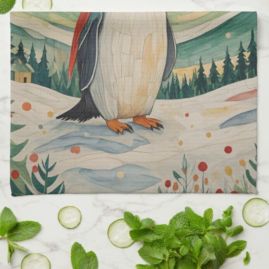 Snowflake Soirée Geschirrtuch (Gefaltet)