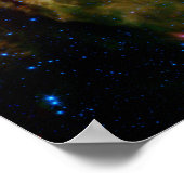 Snowflake Star Cluster Space NASA Poster (Ecke)