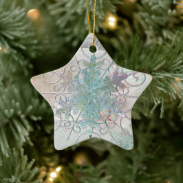 Snowflake Star Holiday Ornament