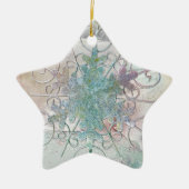 Snowflake Star Holiday Ornament (Vorne)