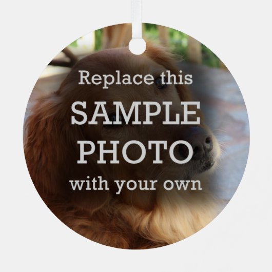 Snowflake Stars 2 Fotos Rot Personalisiert Ornament Aus Metall (Rückseite)