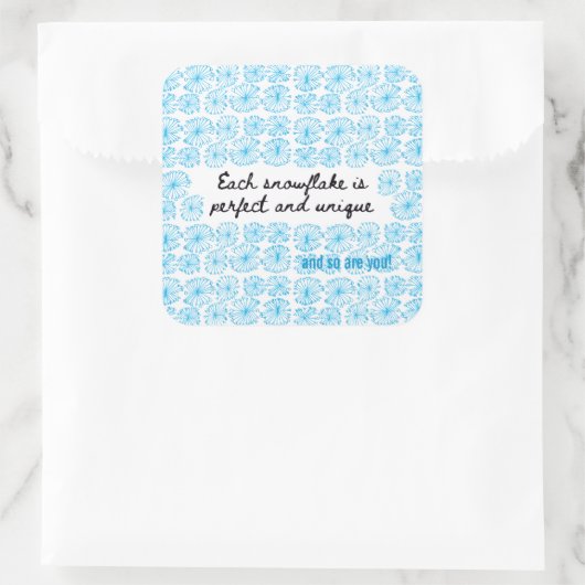 Snowflake Sticker (Tasche)