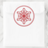 Snowflake Stickers - Rot (Tasche)