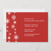 Snowflake Strings - Neujahr/Feiertag Einladung (Vorderseite)