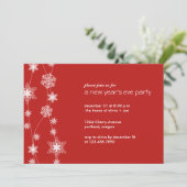 Snowflake Strings - Neujahr/Feiertag Einladung (Stehend Vorderseite)