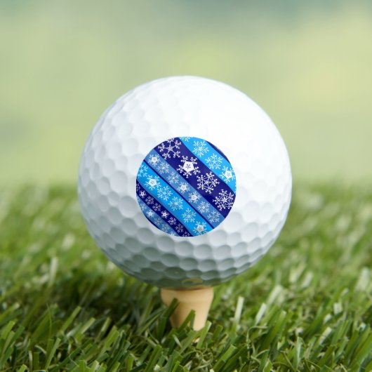 Snowflake Stripes Blue Golfball (Insitu T-Shirt)