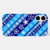 Snowflake Stripes Sherpa Blanket Case-Mate iPhone Hülle (Rückseite (Horizontal))