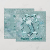 Snowflake Strumpf Party Einladung (Vorne/Hinten)