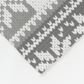 Snowflake Sweater 24 Foto Collage Grauer Name Fleecedecke (Ecke)