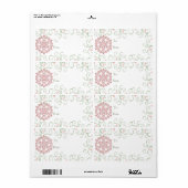 Snowflake Swirl Weihnachtsgeschenke Tags (Vorne)