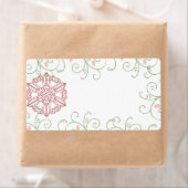 Snowflake Swirt Weihnachtsmarken (Insitu)