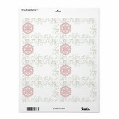 Snowflake Swirt Weihnachtsmarken (Vorne)