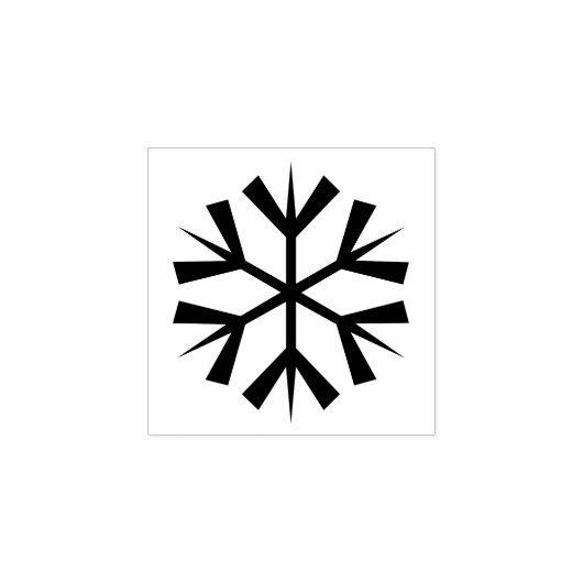 Snowflake Symbol Winterspass Gummistempel (Prägung)