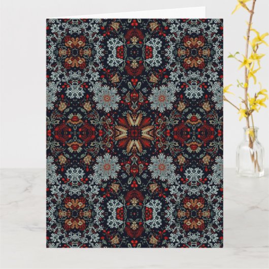 Snowflake-Symphonie Karte (Gelbe Blume)