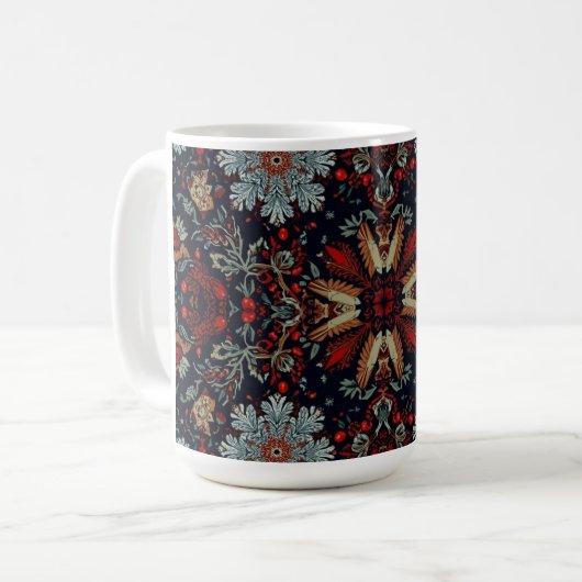Snowflake Symphonie zu Weihnachten Kaffeetasse (Vorderseite Links)