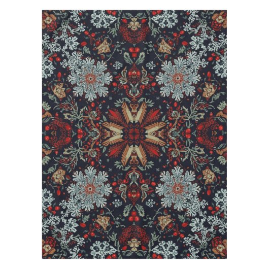 Snowflake Symphonie zu Weihnachten Tischdecke (Vorderseite)