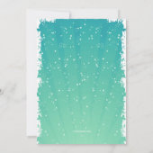 Snowflake Tag Foto Einladung (Rückseite)