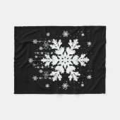 Snowflake Teacher Costume Matching Family Winter C Fleecedecke (Vorderseite (Horizontal))