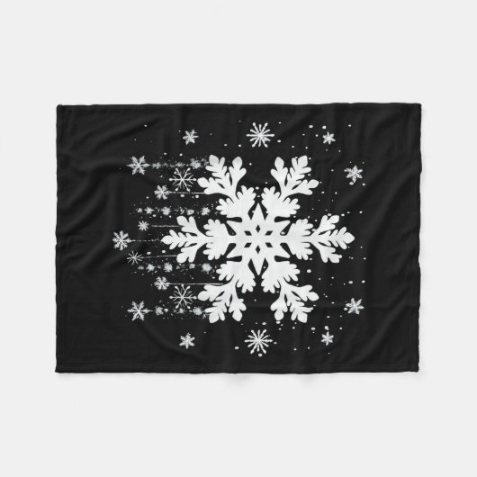 Snowflake Teacher Costume Matching Family Winter C Fleecedecke (Vorderseite (Horizontal))