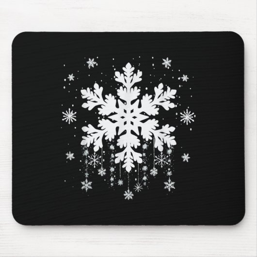 Snowflake Teacher Costume Matching Family Winter C Mousepad (Vorne)