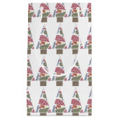 Snowflake Teardrope Tree Kleine Geschenktasche Geschenktüte (Vorderseite)