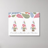 Snowflake Teardrops Tree Canvas Print Leinwanddruck (Vorderseite)