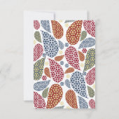 Snowflake Teardrops Tree Save the Date (Rückseite)