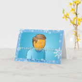 Snowflake Templates Karte (Gelbe Blume)