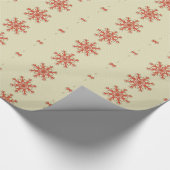 Snowflake Thema Weihnachtsfeiertag Weihnachten Wei Geschenkpapier (Ecke)