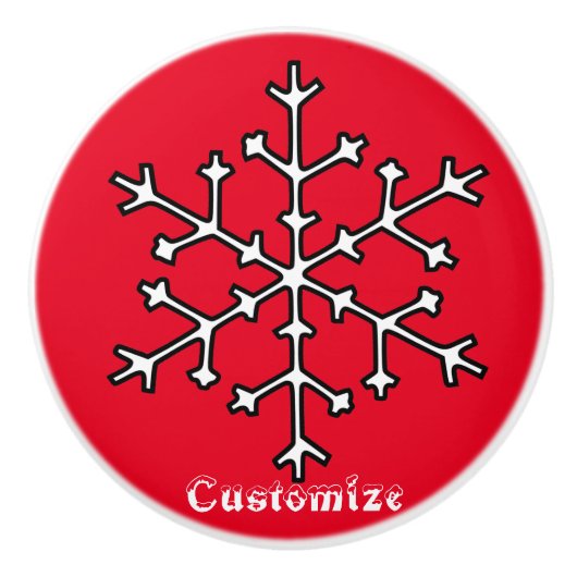 Snowflake Thunder_Cove Keramikknauf (Vorderseite)