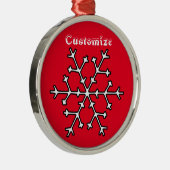 Snowflake Thunder_Cove Ornament Aus Metall (Rechts)