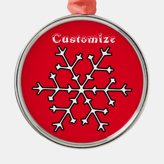 Snowflake Thunder_Cove Ornament Aus Metall (Vorne)