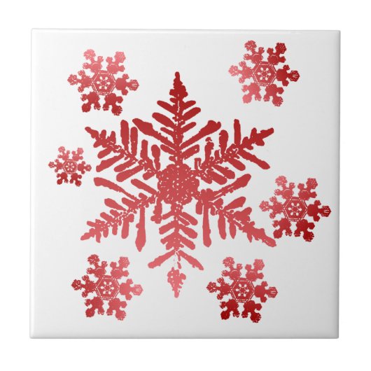 Snowflake Tile Trivet Fliese (Vorderseite)