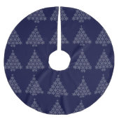 Snowflake Tree Weihnachtsbaumrock Polyester Weihnachtsbaumdecke (Vorderseite)