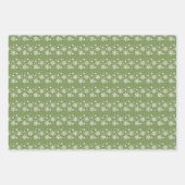 Snowflake Trio Weihnachts/Winter Wrapping Paper Geschenkpapier Set (Vorderseite)