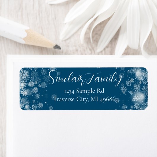 Snowflake | Typografy Return Address Label (Insitu)