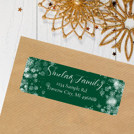 Snowflake | Typografy Return Address Label