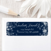 Snowflake | Typografy Return Address Label (Insitu)
