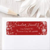Snowflake | Typografy Return Address Label (Insitu)