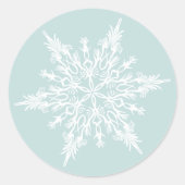 Snowflake Umschlag und Geschenktücher Aufkleber (Vorderseite)