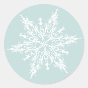 Snowflake Umschlag und Geschenktücher Aufkleber