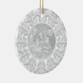 Snowflake Verlobung Foto Ornament (Rechts)