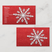 Snowflake-Visitenkarte Visitenkarte (Vorne/Hinten)