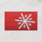 Snowflake-Visitenkarte Visitenkarte (Rückseite)