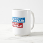 Snowflake vs Icehole Kaffeetasse (VorderseiteRechts)